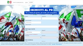 
                            5. Tesseramento - Sostieni il PD | Partito Democratico