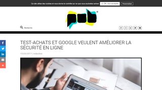 
                            6. Test-Achats et Google veulent améliorer la sécurité en ligne - PUB.be