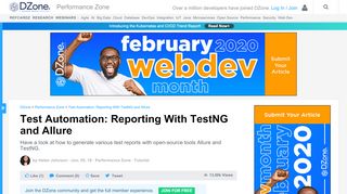 
                            9. Test Automation: Reporting With TestNG and Allure - DZone ...