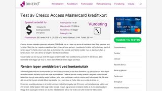 
                            12. Test av Cresco Access MasterCard kredittkort • Dinero.no