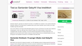 
                            8. Test av Santander Gebyrfri Visa kredittkort • Dinero.no