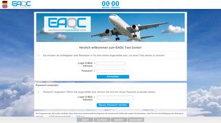 
                            2. Test Center mobil nicht verfügbar – EAQC.aero