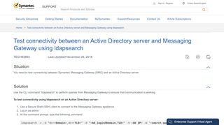 
                            8. Test connectivity between an Active Directory server and Messaging ...