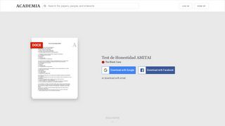
                            7. Test de Honestidad AMITAI | The Black Case - Academia.edu