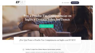 
                            5. Test de Inglés Online, Prueba Oficial y Certificación Gratuita | EF SET®