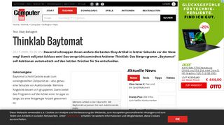 
                            2. Test: Ebay-Bietagent Thinklab Baytomat - COMPUTER BILD