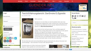 
                            5. Test & Erfahrungsbericht: DanSmoke E-Zigarette | Guender.NET