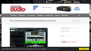 
                            8. Test: Gitarren-Amp-Emulation Native Instruments Guitar Rig 5 Pro ...