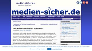 
                            9. Test: Kinderschutzsoftware “Screen Time” | medien-sicher.de