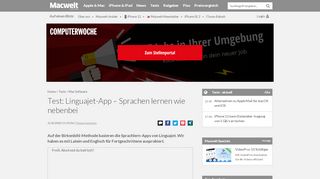 
                            4. Test: Linguajet-App – Sprachen lernen wie nebenbei - Macwelt