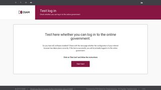 
                            11. Test log in - CSAM