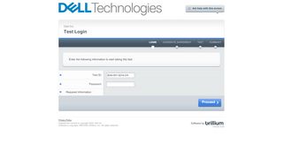 
                            5. Test Login - Dell EMC - Brillium