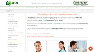 
                            11. Test on line: Simulazioni test ammissione universitari - UnidTest