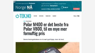 
                            6. TEST: Polar M400 - Tek.no