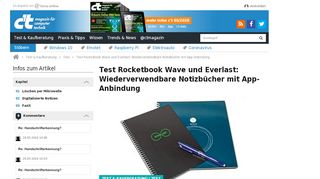 
                            11. Test Rocketbook Wave und Everlast: Wiederverwendbare ... - Heise