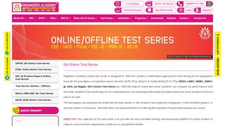 
                            10. Test Series (Online / Offline) - Engineers Academy