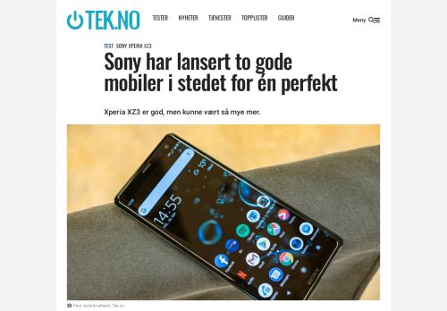 
                            13. TEST: Sony Xperia XZ3 - Tek.no