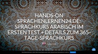 
                            12. Test: Sprachenlernen24.de Arabisch Sprachkurs + Preview 365-Tage ...