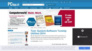 
                            11. Test: System-Software TuneUp Utilities 2014 - PCtipp.ch