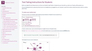 
                            2. Test Taking Instructions for Students - Welcome to Testwise - Confluence