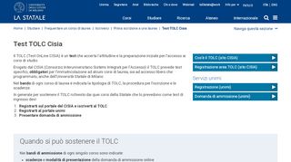 
                            10. Test TOLC Cisia - Università degli Studi di Milano