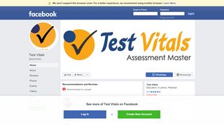 
                            3. Test Vitals - Home | Facebook