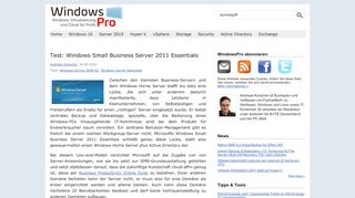 
                            12. Test: Windows Small Business Server 2011 Essentials | WindowsPro