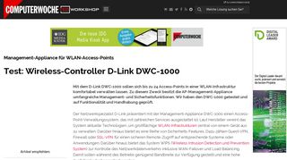 
                            10. Test: Wireless-Controller D-Link DWC-1000 - TecChannel