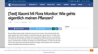 
                            1. [Test] Xiaomi Mi Flora Monitor - Pflanzen einfach überwachen