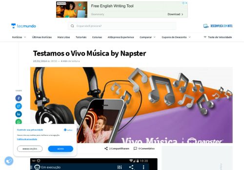 
                            9. Testamos o Vivo Música by Napster - TecMundo