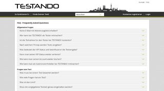 
                            8. TESTANDO - FAQ