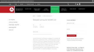 
                            2. Testare versiune SIOAR 2.0 | Actualitate | Ordinul Arhitecților din ...