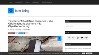 
                            10. Testbericht: Netatmo Presence - die Überwachungskamera mit ...