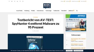 
                            13. Testbericht von AV-TEST: SpyHunter 4 entfernt Malware zu 95 Prozent ...