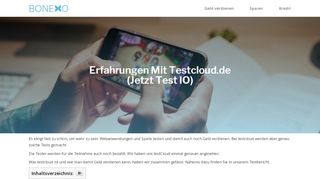 
                            4. Testcloud – Tester werden und Geld verdienen: So geht's! Tipps und ...