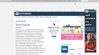 
                            7. TestCloud.de - Unternehmensprofil | Gründerszene