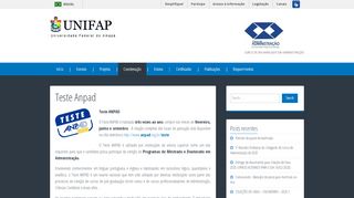 
                            9. Teste Anpad – Administração - Unifap