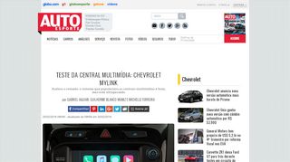 
                            8. Teste da central multimídia: Chevrolet MyLink - AUTO ESPORTE ...
