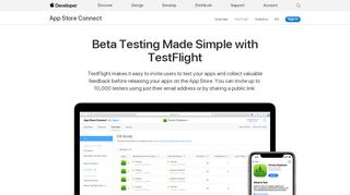 
                            1. TestFlight - Apple Developer