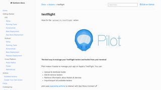 
                            5. testflight - fastlane docs