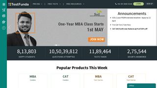 
                            6. TestFunda.com: Best CAT, MBA Preparation | Online CAT & MBA ...