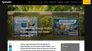 
                            11. Testimonial: Emoji! AGIDA Krankenkasse mit neuer Kampagne ...