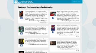 
                            6. Testimonials - Radio Airplay - Promote your Music online - Get your ...
