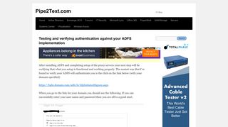 
                            11. Testing and verifying authentication against your ADFS implementation