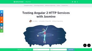 
                            9. Testing Angular 2 HTTP Services with Jasmine - Semaphore