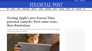 
                            13. Testing Apple's new Screen Time parental controls: First came tears ...