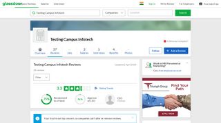 
                            2. Testing Campus Infotech Reviews | Glassdoor.co.in