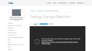 
                            7. Testing Change Detection • Angular - Codecraft.tv