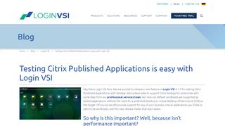 
                            11. Testing Citrix Published Applications is easy with Login VSI - Login VSI