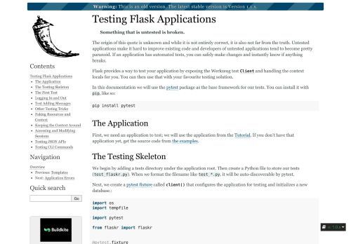 
                            10. Testing Flask Applications — Flask 1.0.2 documentation